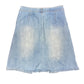 Y2k New Sahs Denim Skirt Light Blue - XXL