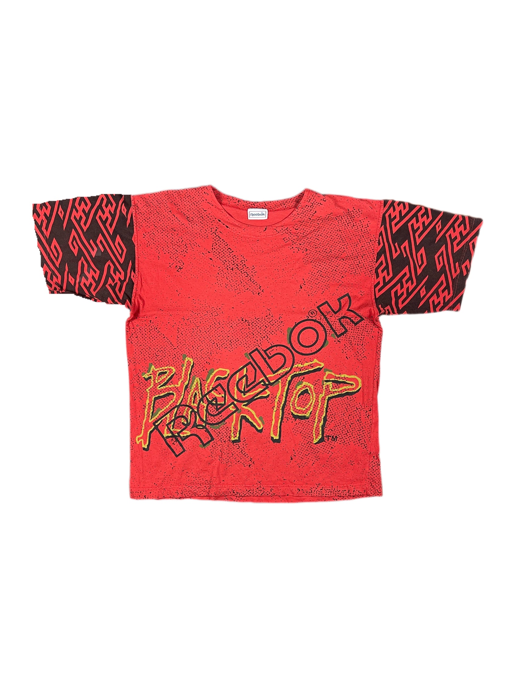 Vintage 90s Reebok Basketball Blacktop T-Shirt Red - L
