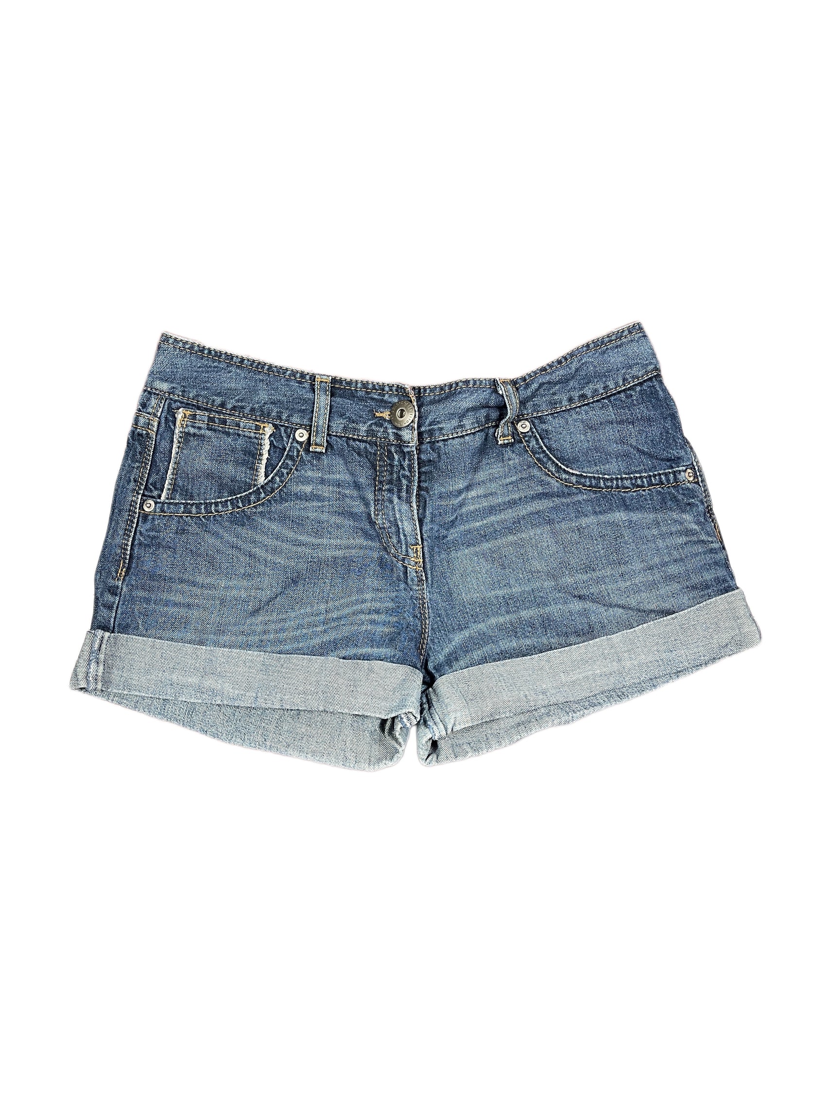 Benetton Denim Shorts Blue - L