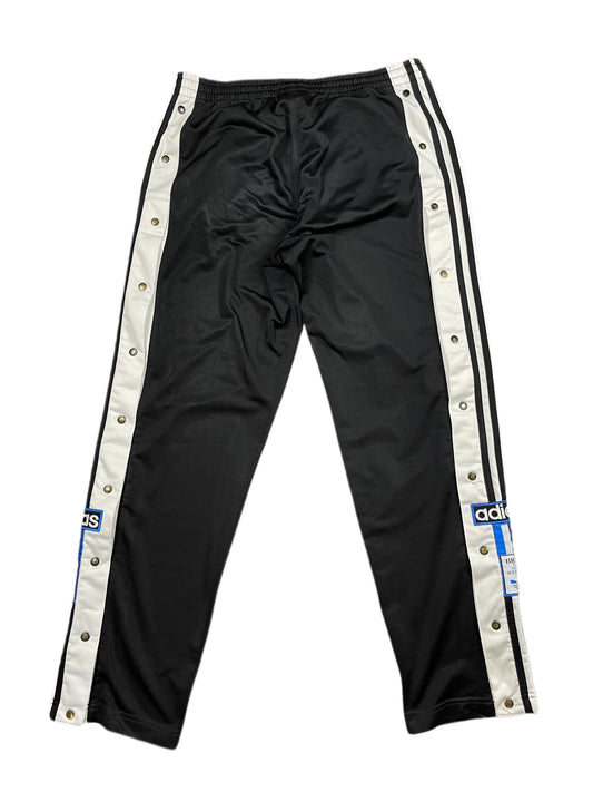 Vintage Adidas 1990s Sport Pants Black Blue - S/M