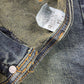 Y2k Raro Low Waist Flared Denim Pants Blue - XS