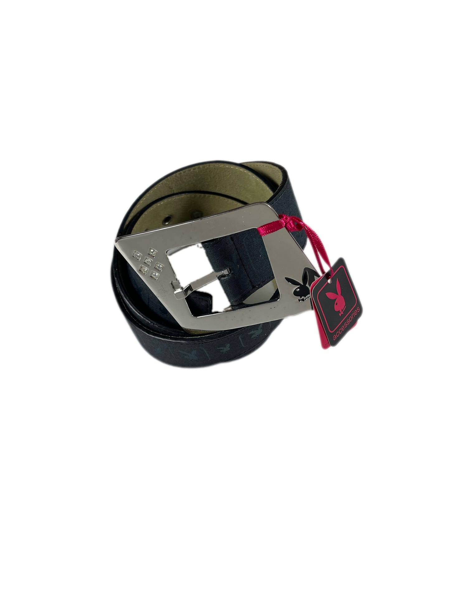 Y2k Playboy Belt Black 2004