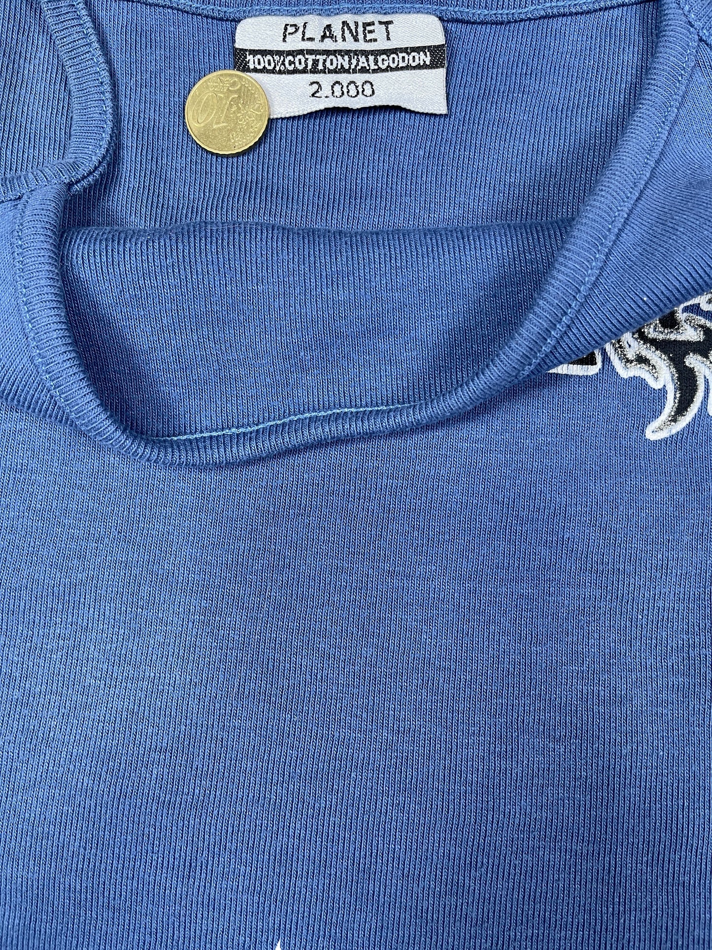 Y2k Ibiza Sleeveless Top Blue - S