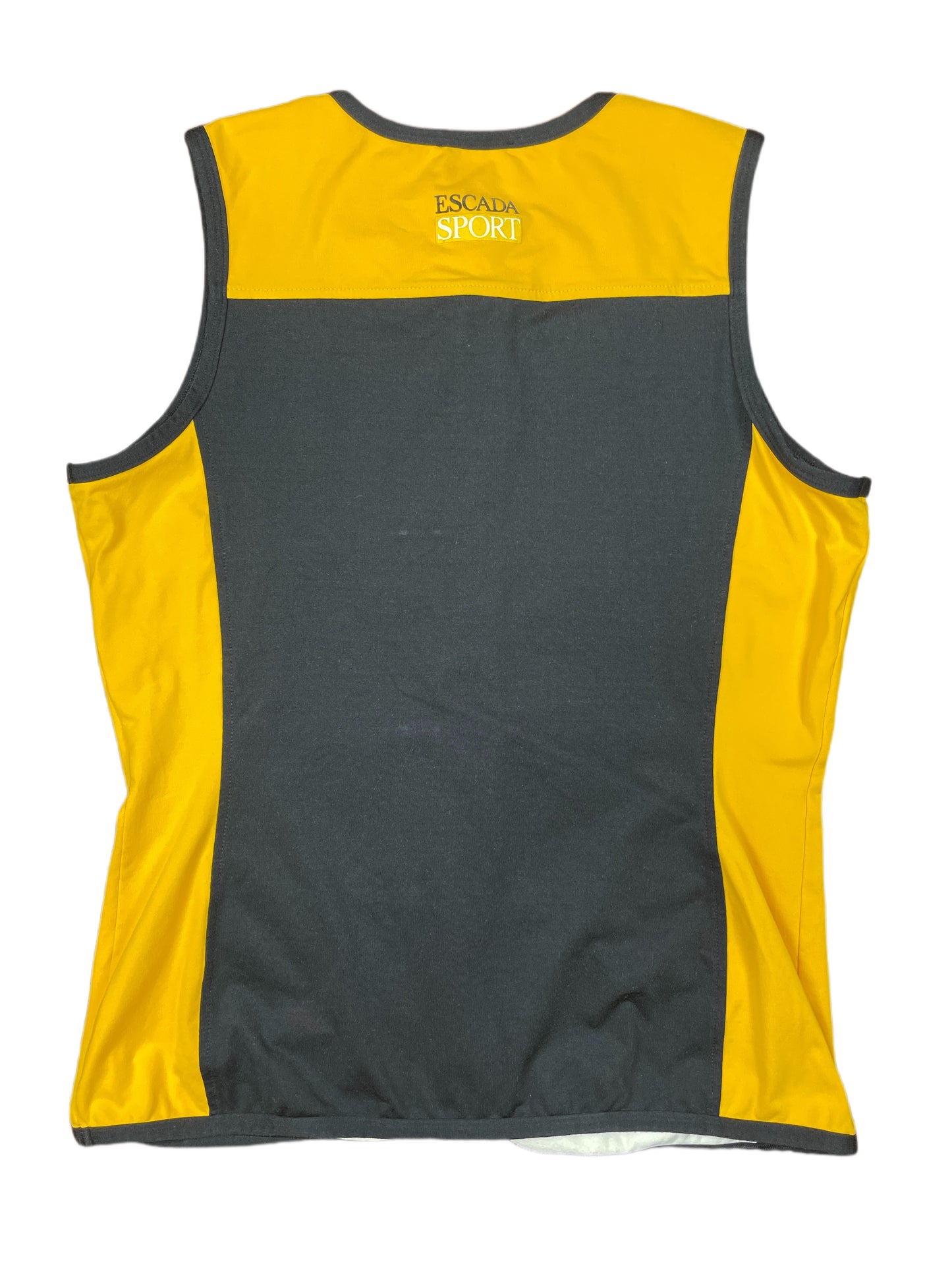Vintage Escada Sport Vest White Yellow Black 90s - L