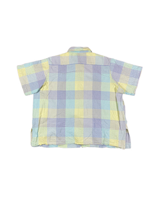 Vintage Bleu Bonheur Short Sleeve Shirt Multicolor - XXXL