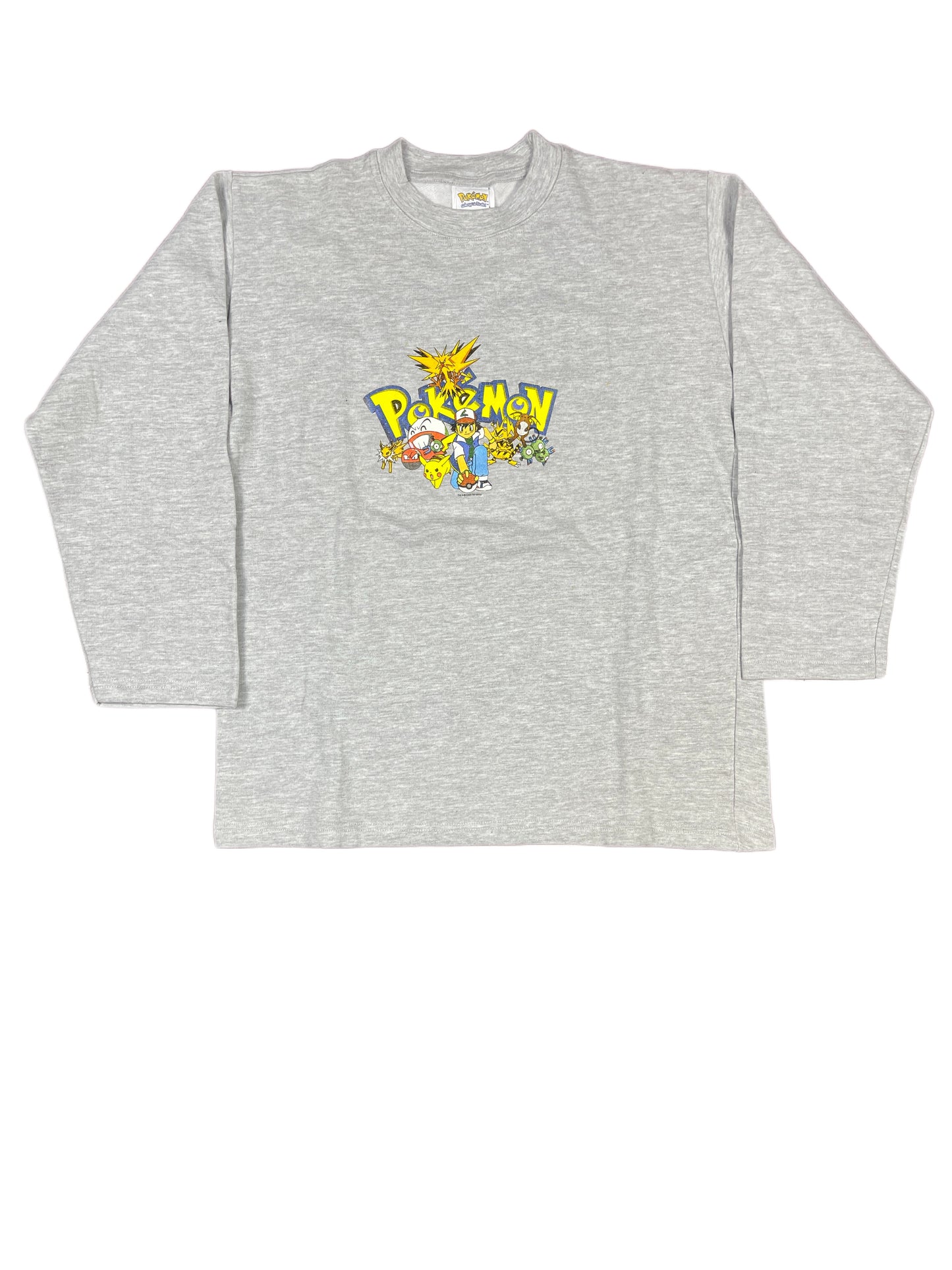 Vintage Pokemon Sweatshirt Gray 2000 - XS