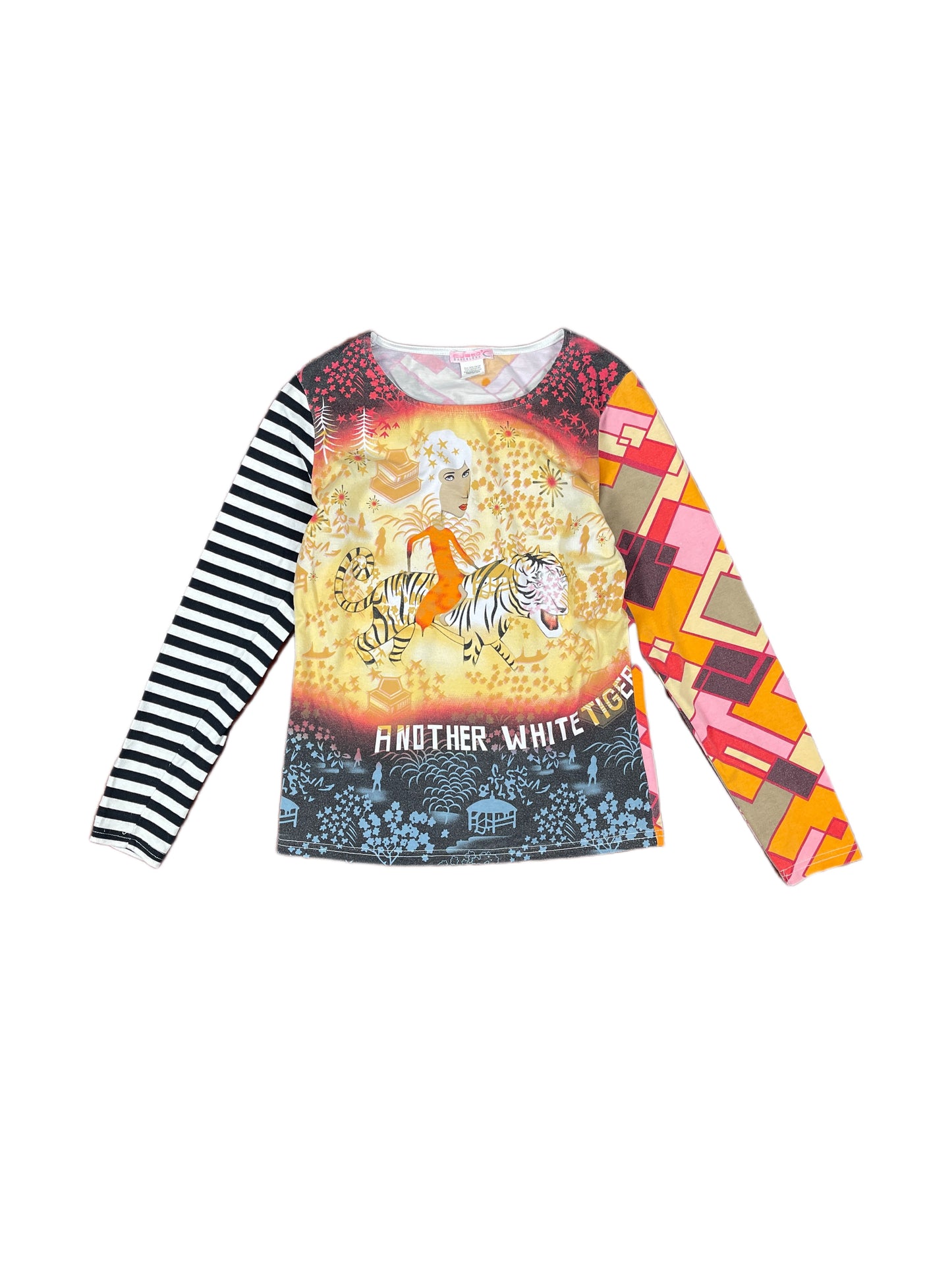 Y2k Custo Barcelona Long Sleeve Top Multicolor - M