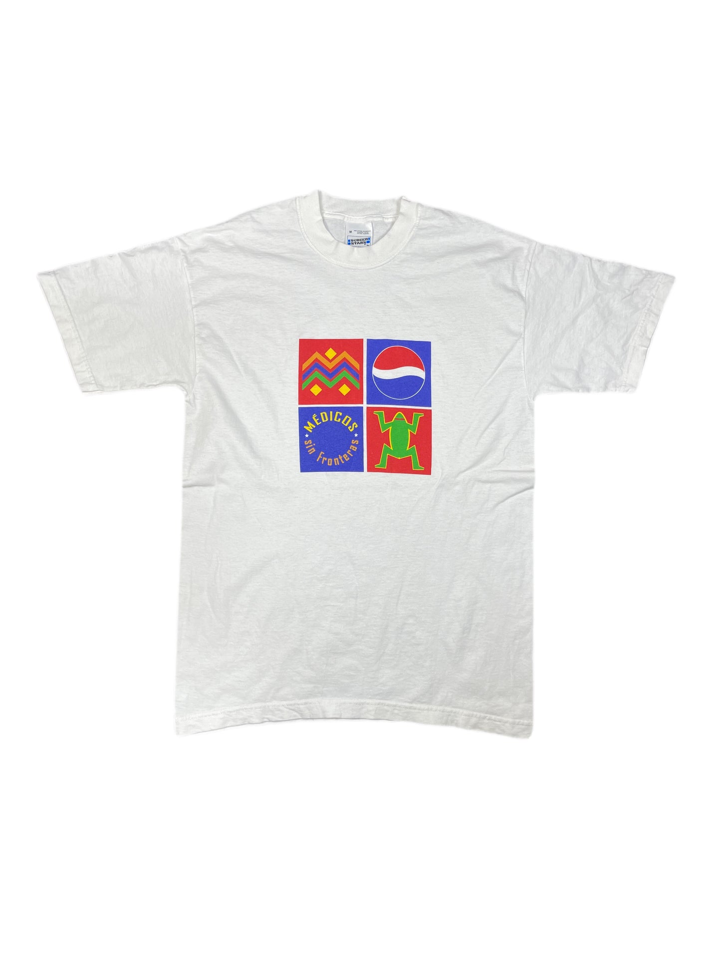 Vintage Pepsi Screen Stars T-Shirt White - M
