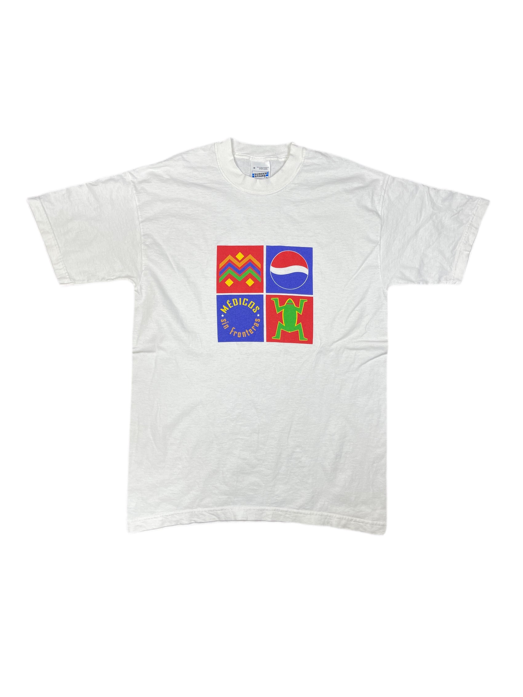Vintage Pepsi Screen Stars T-Shirt White - M