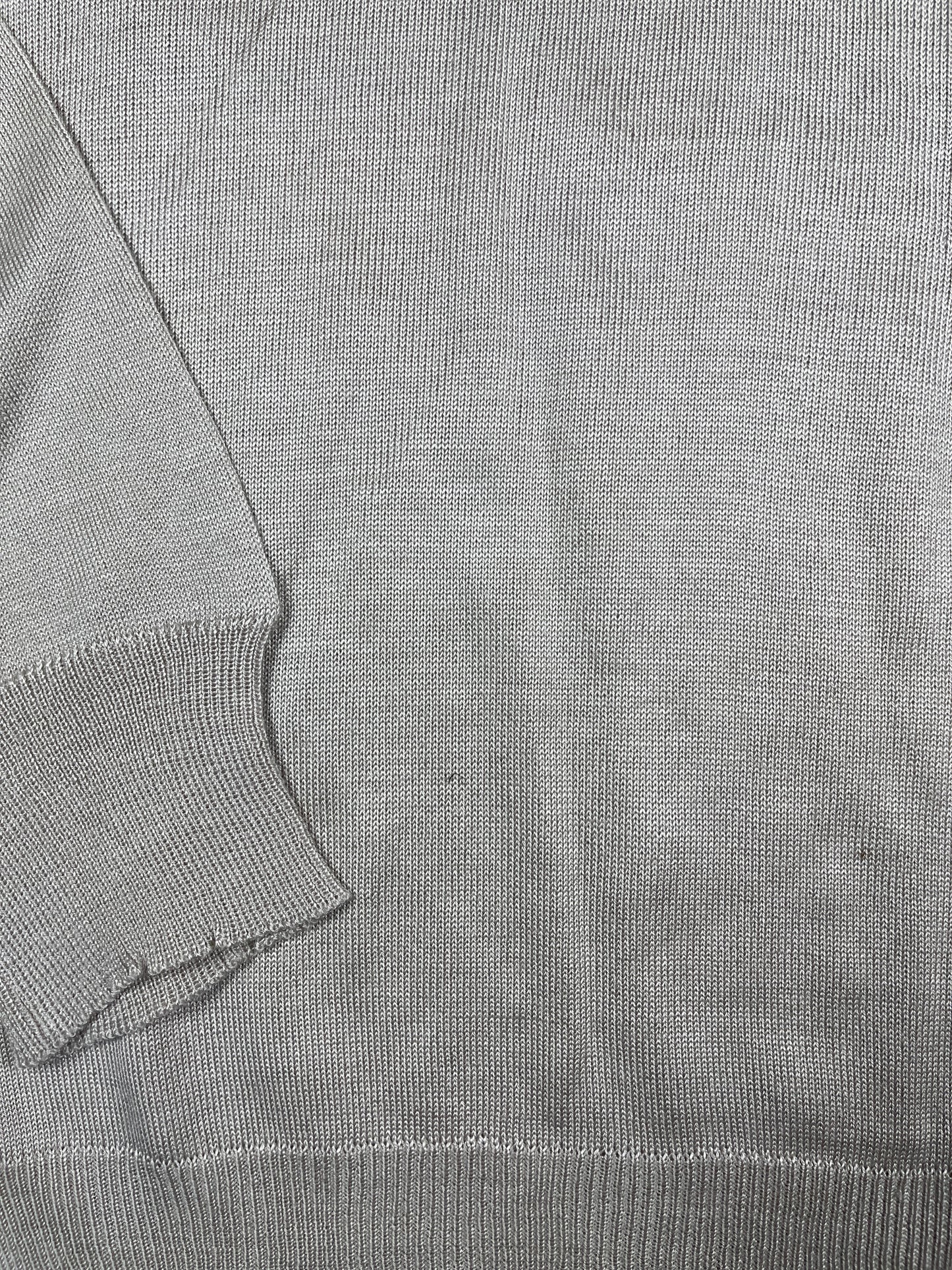 Vintage Pour Vous Knitted Zip Sweatshirt Cream - M/L