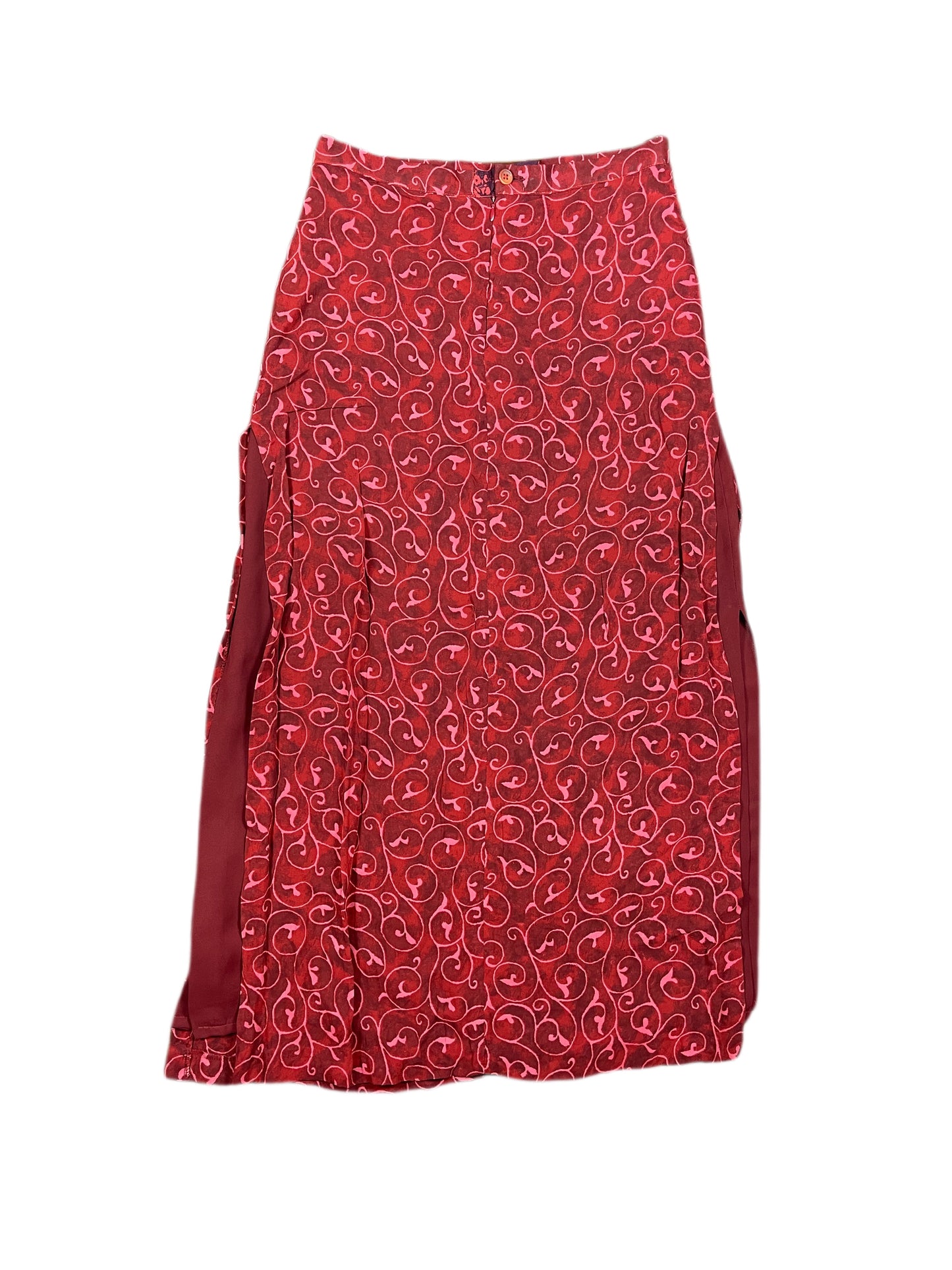Vintage In Situ Long Skirt Red - XL