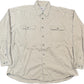 Vintage Camargue Long Sleeve Shirt Beige Cotton XL