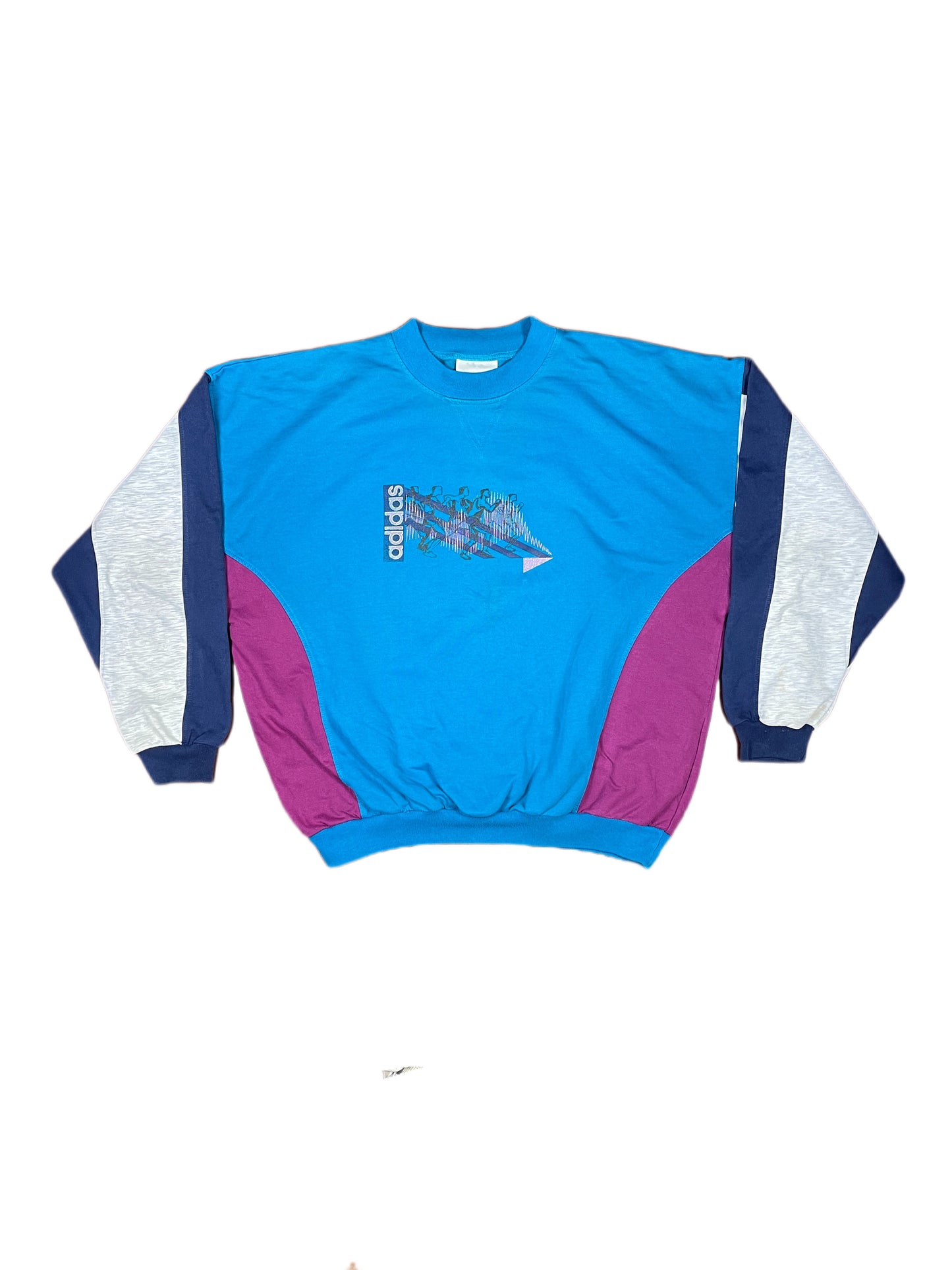 Vintage Adidas Sweatshirt Blue - XXXL