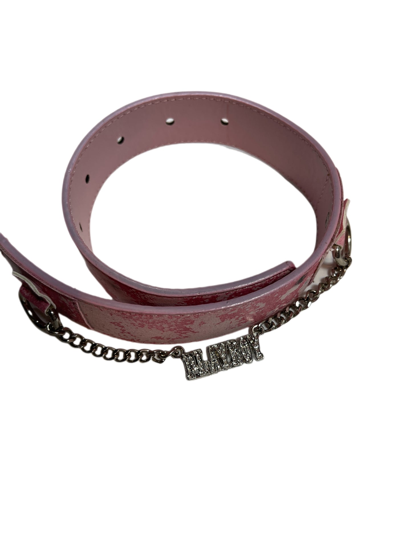 Y2k Playboy Belt Pink 2004