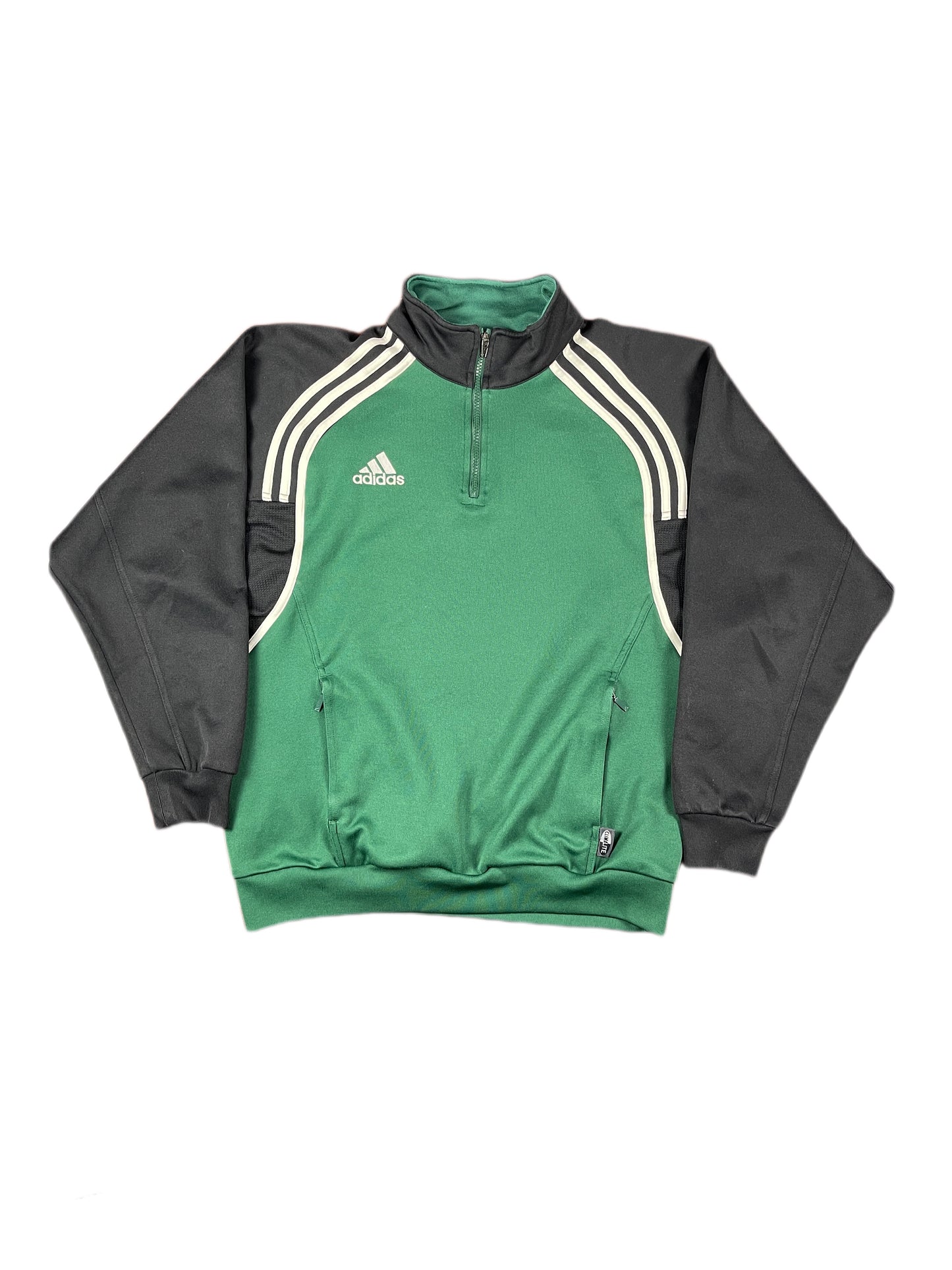 Vintage Adidas Sports Jacket Green Black - L