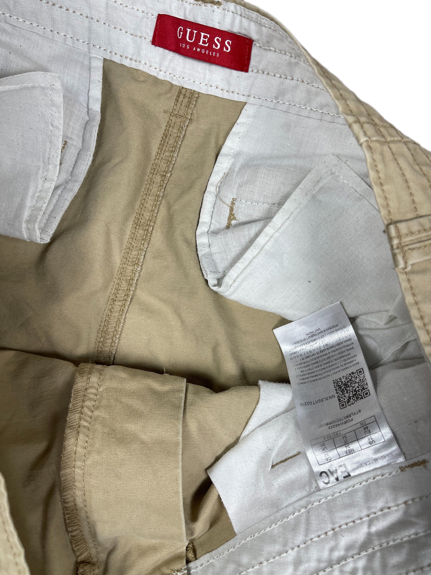 Y2k Guess Cargo Shorts Creme - XXL