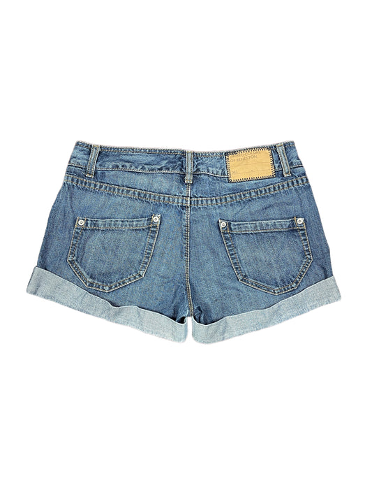 Benetton Denim Shorts Blue - L
