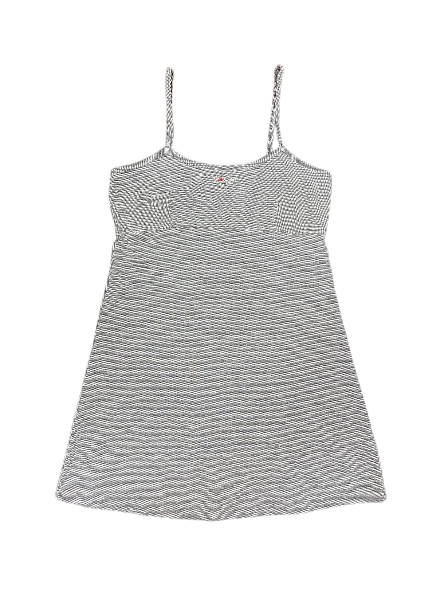Y2k Rusty Sleeveless Dress Gray - L