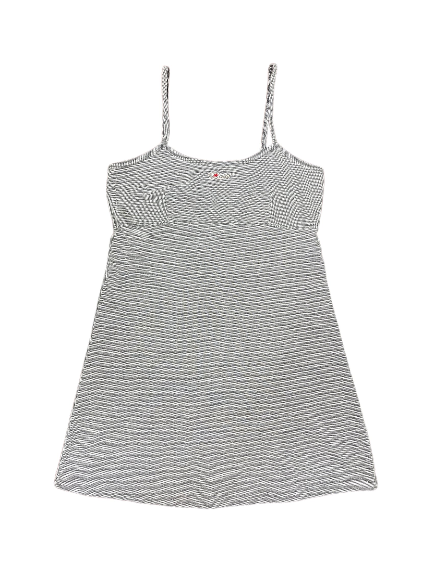 Y2k Rusty Sleeveless Dress Gray - L