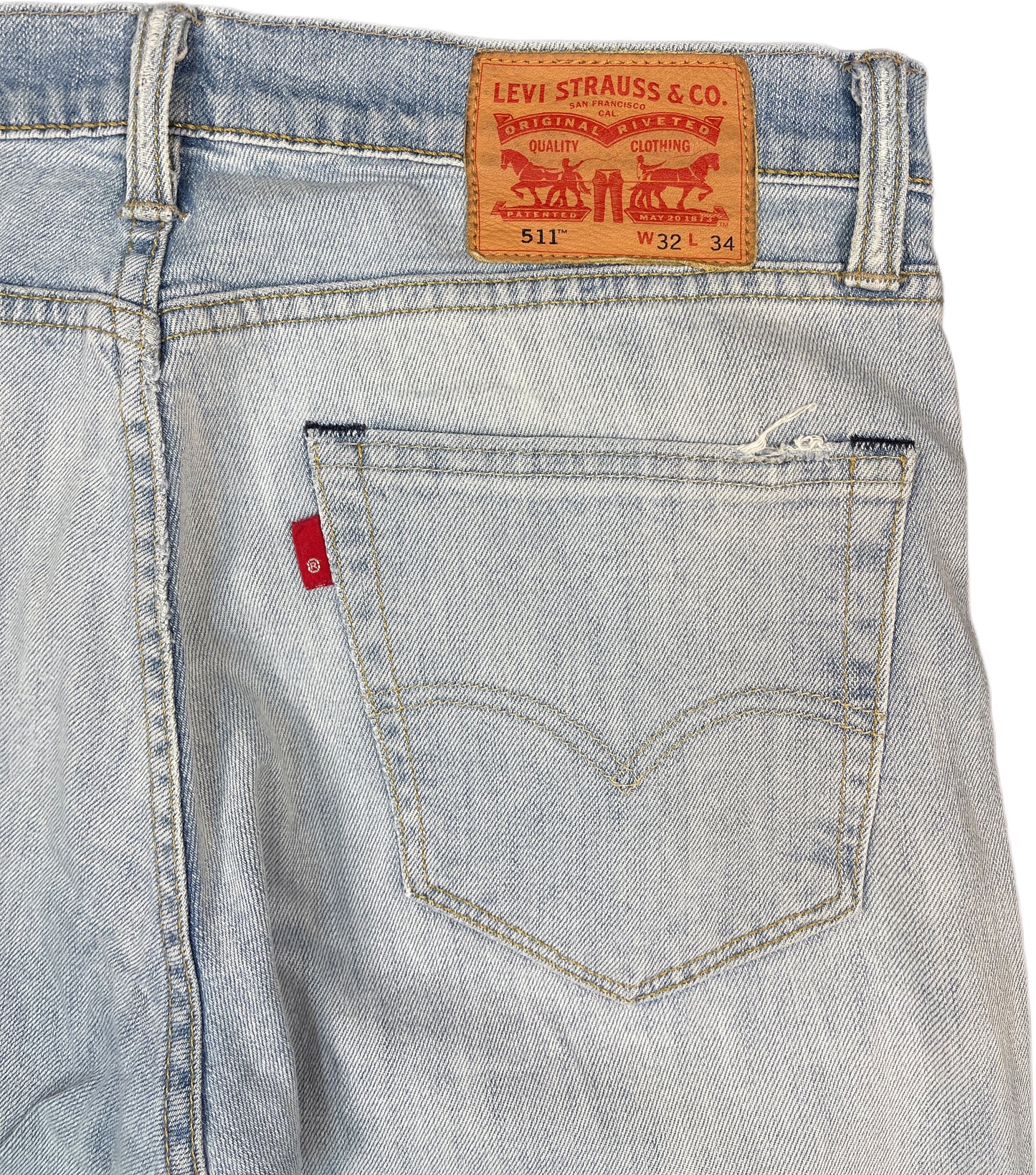 Levi´s 511 Denim Pants Blue Cotton Blend M