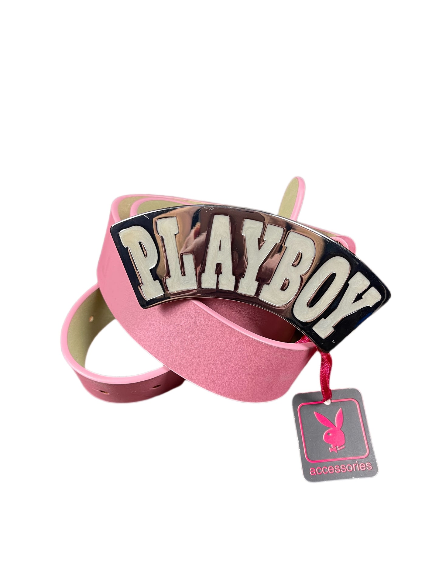 Y2k Playboy Leather Plug Belt Pink 2004