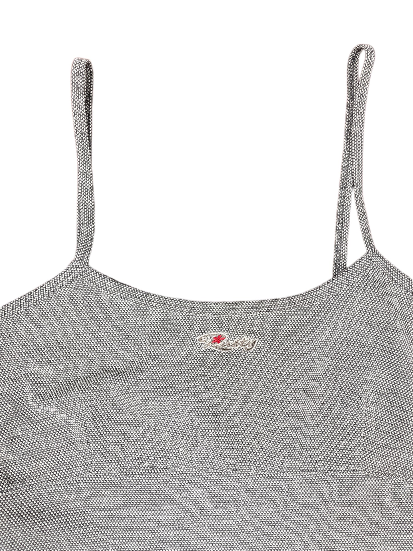 Y2k Rusty Sleeveless Dress Gray - L