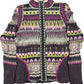Aldomartins Long Sleeve Top Geometric Pattern Wool Blend L-XL
