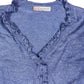 Y2k Passione Button Sweatshirt Blue - M/L