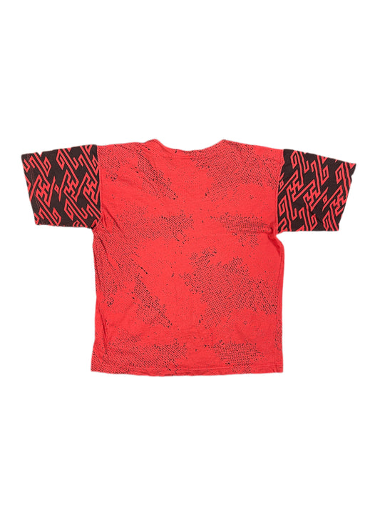 Vintage 90s Reebok Basketball Blacktop T-Shirt Red - L