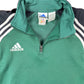 Vintage Adidas Sports Jacket Green Black - L