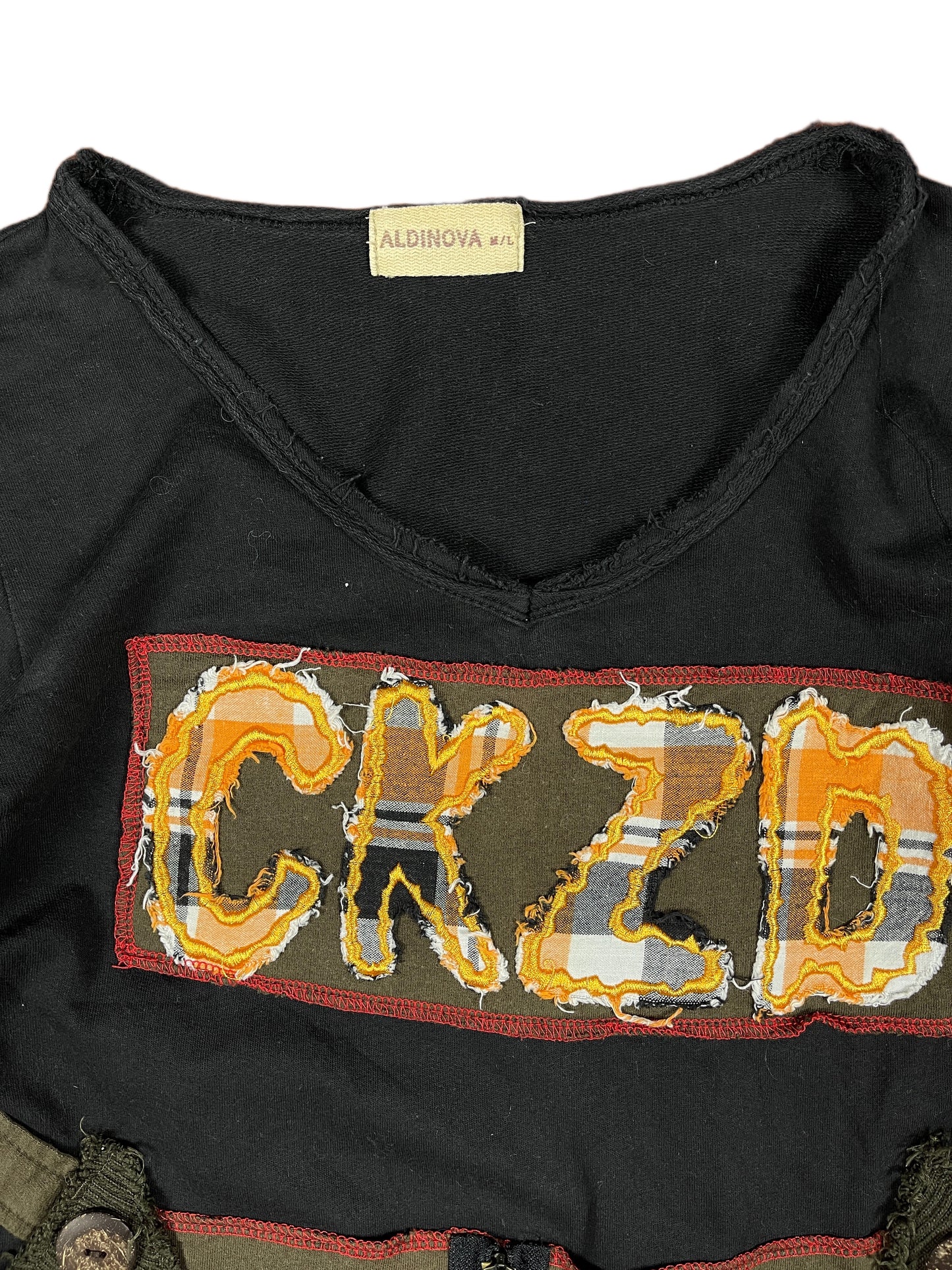 Y2k Aldinova Long Sleeve Top Black - M/L