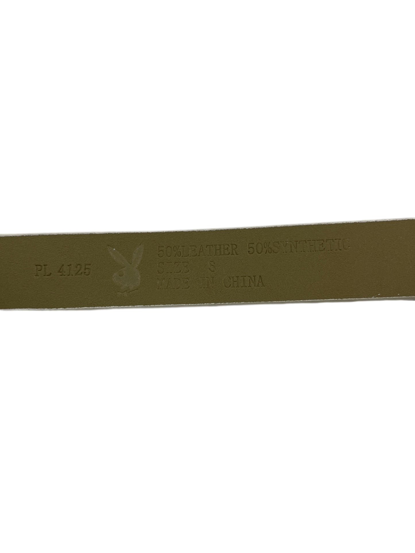 Y2k Playboy Belt White 2004