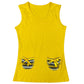 Y2k Sleeveless Top Yellow - M