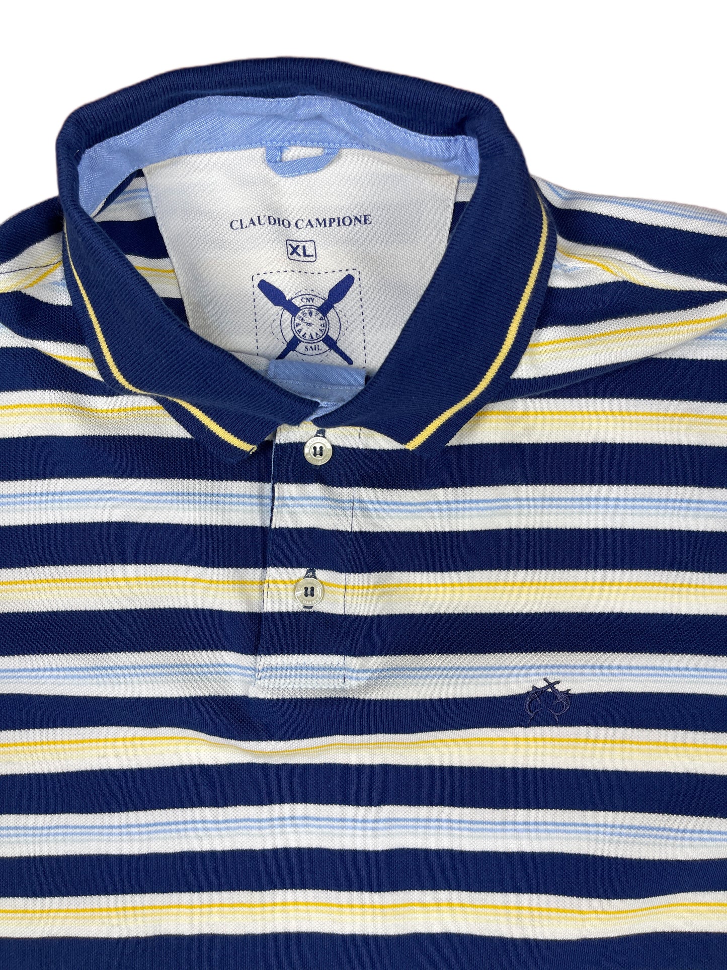 Claudio Campione Polo Shirt Blue - XL