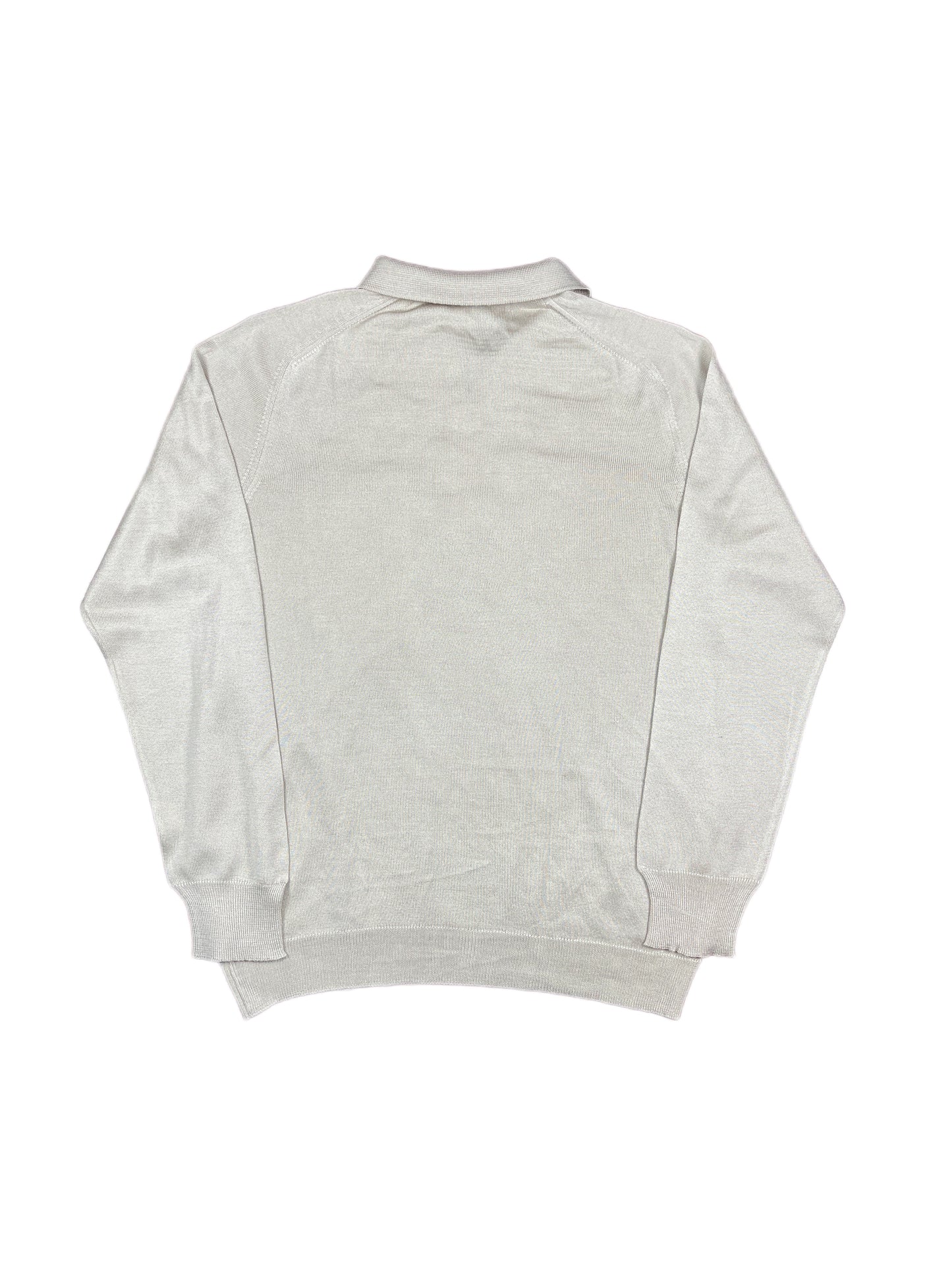 Vintage Pour Vous Knitted Zip Sweatshirt Cream - M/L