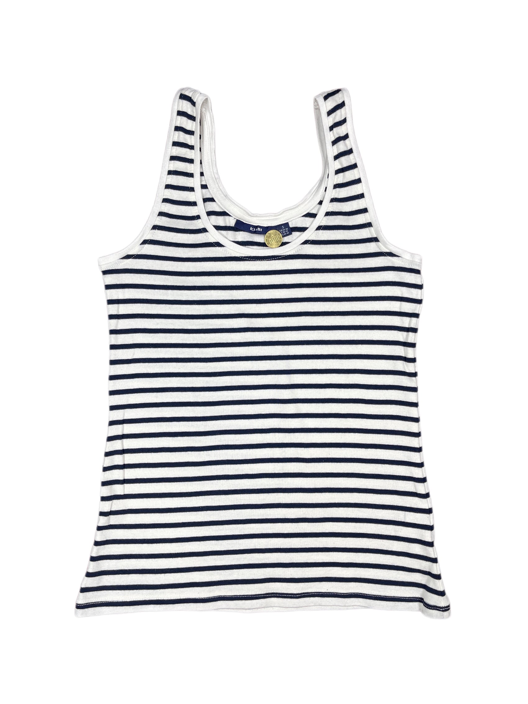 Kiabi Sleeveless Top White Black - S