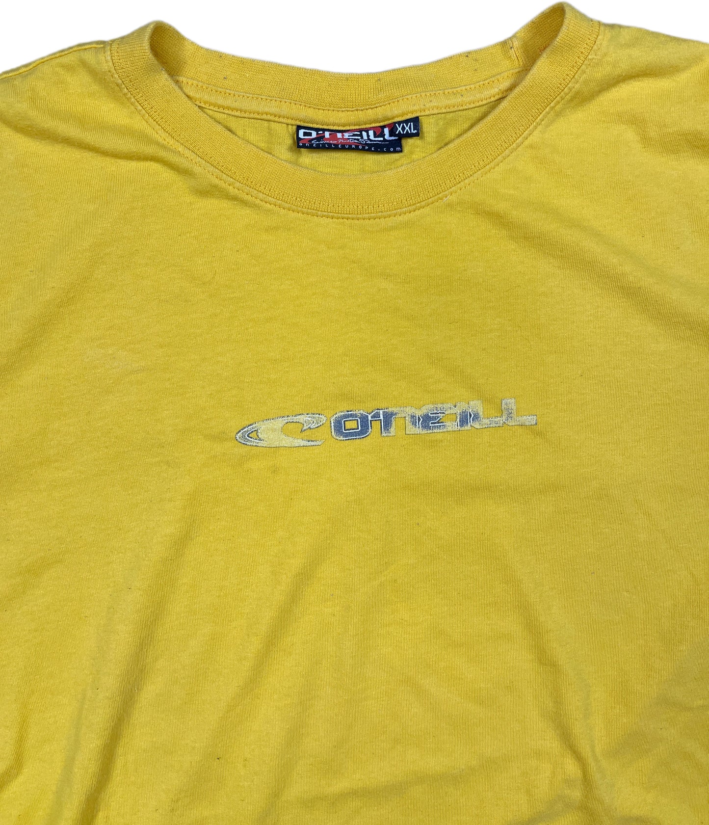Y2K O'Neill Long Sleeve Shirt Yellow Cotton XXL