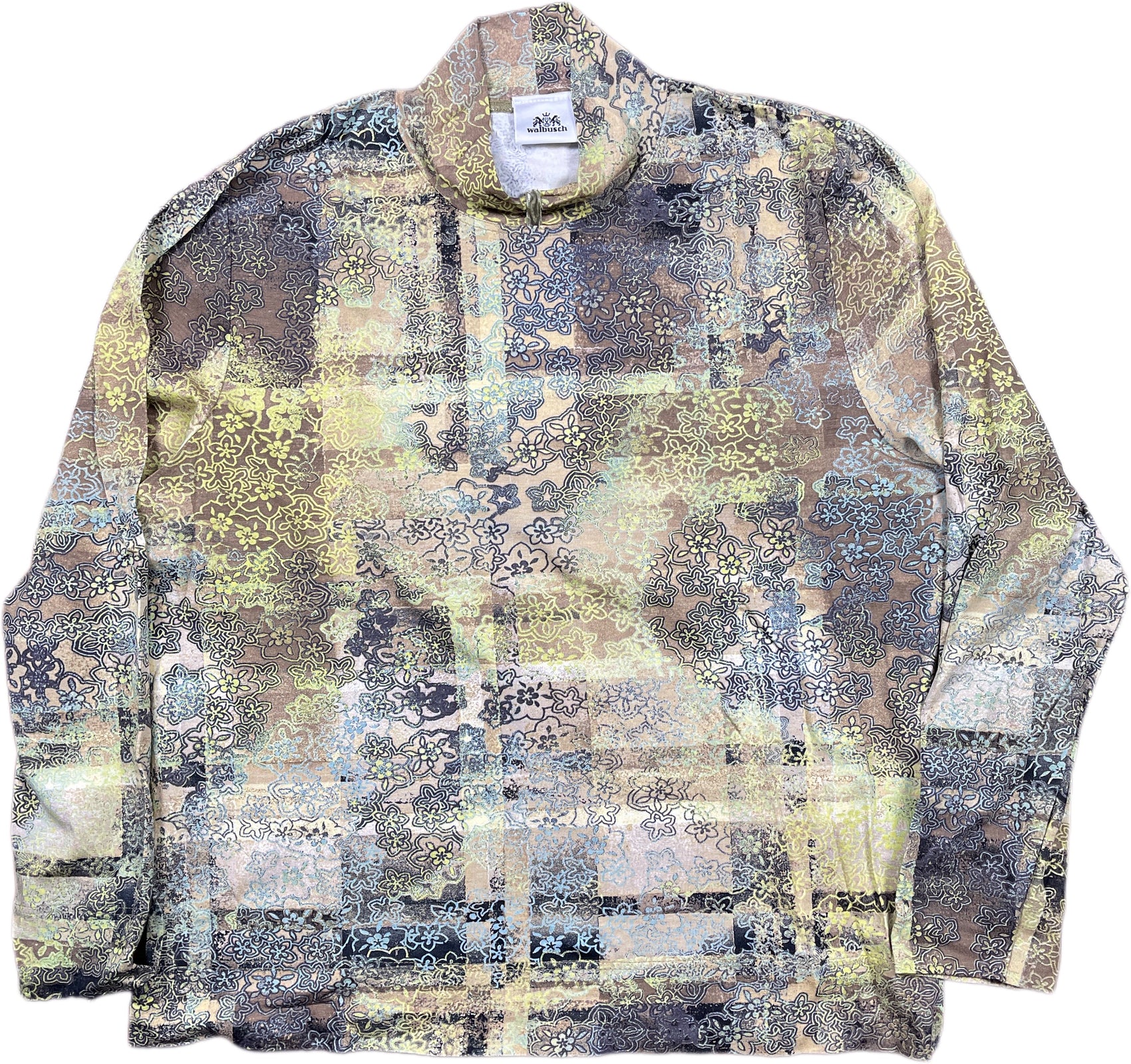 Vintage Walbusch Top Multicolor Viscose Blend L