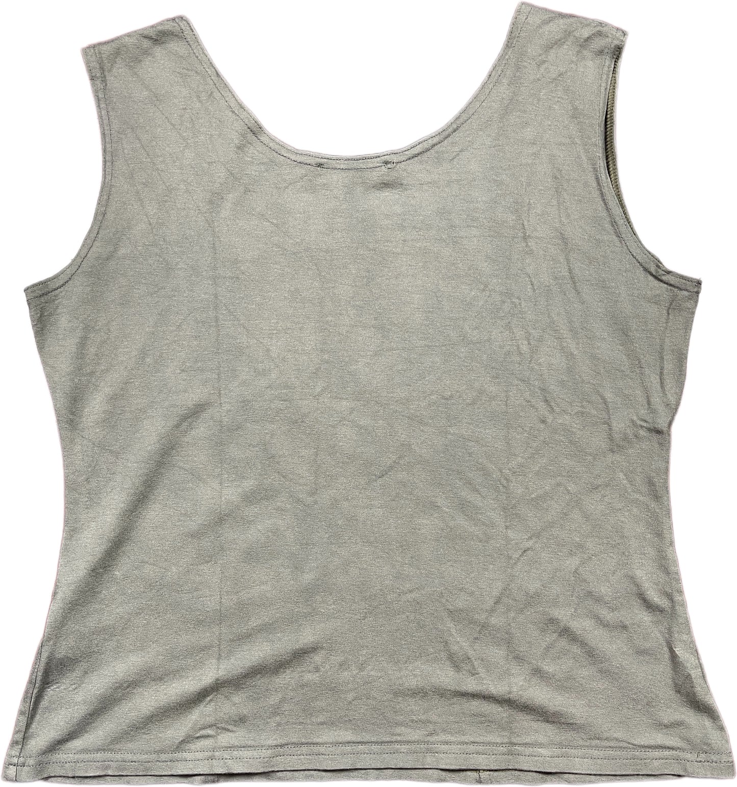 Vintage Elitelle Top Khaki Viscose Blend XXL