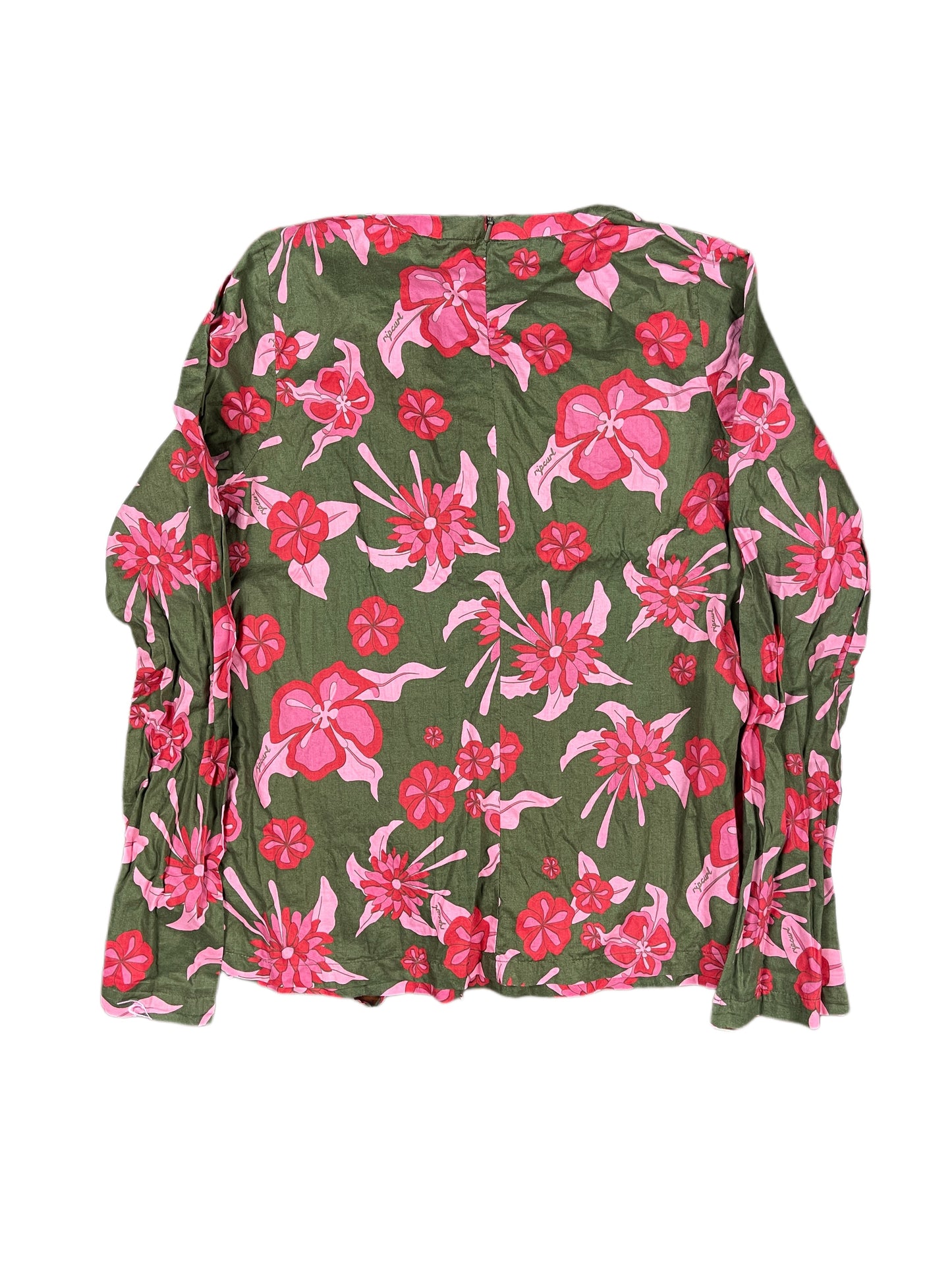 Rip Curl Long Sleeve Top Khaki Red - M