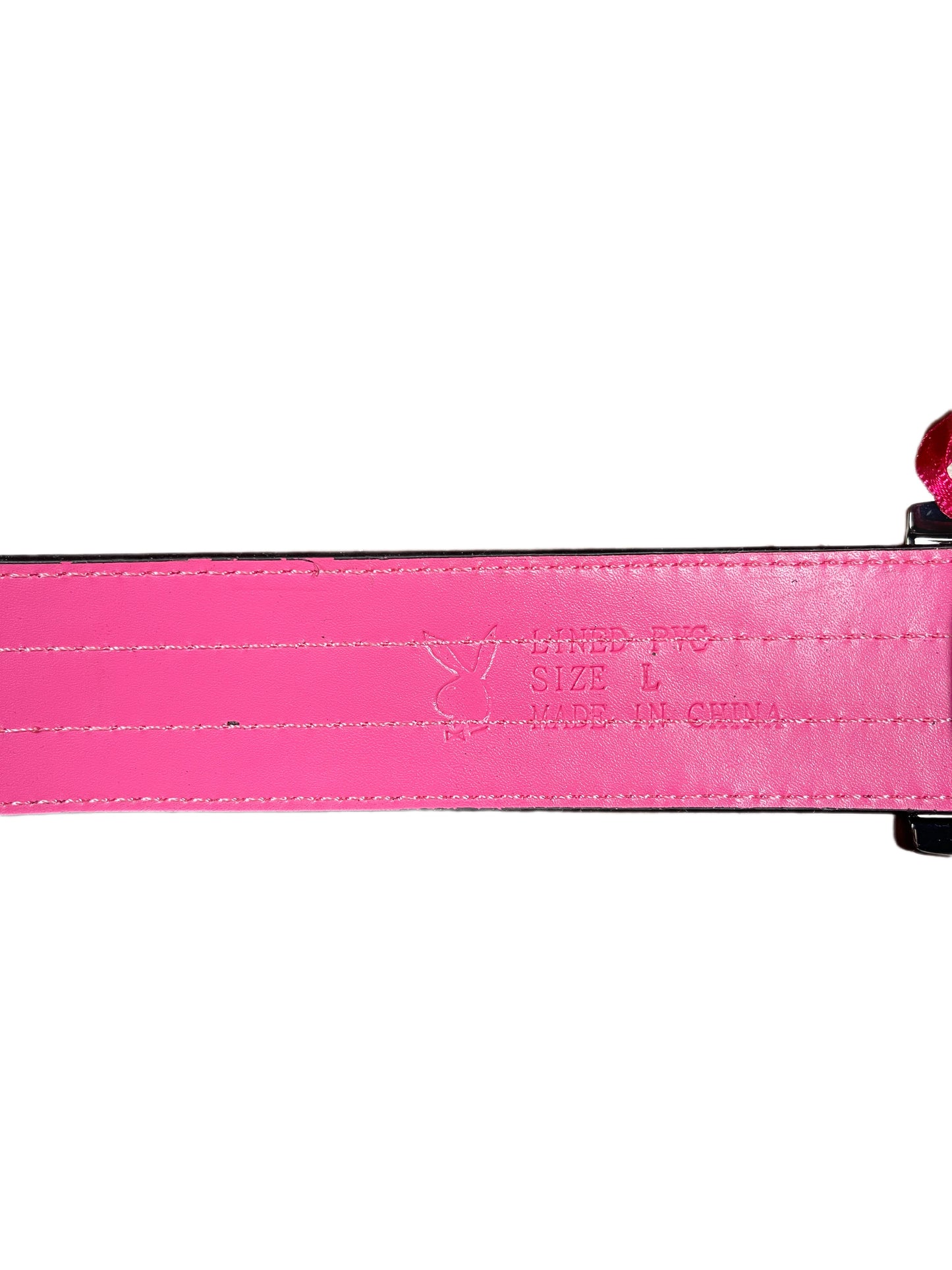 Y2k Playboy Belt Pink 2004
