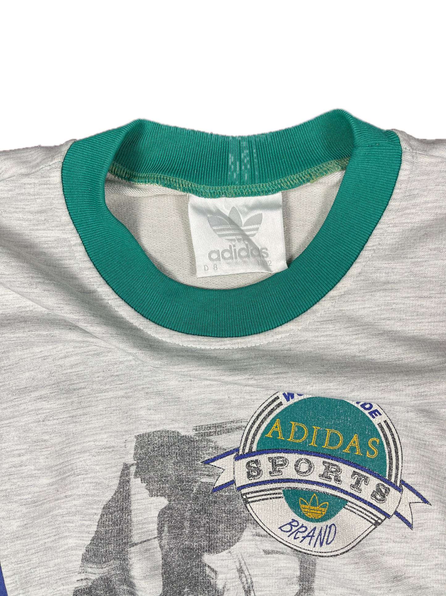 Vintage Adidas Sweatshirt Green 90s - XL