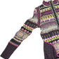 Aldomartins Long Sleeve Top Geometric Pattern Wool Blend L-XL