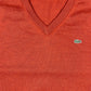 Lacoste Wool Blend Knit Sweatshirt Orange - XXXL