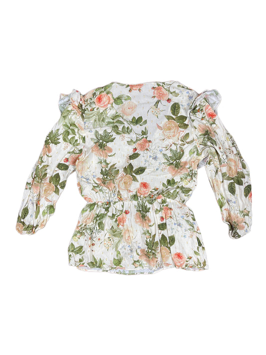 Zara Long Sleeved Top Creme - XS