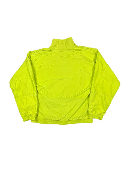 Vintage Reebok Sport Jacket Half Zip Neon Green - S