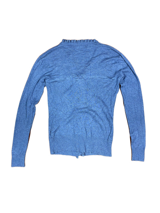 Y2k Passione Button Sweatshirt Blue - M/L