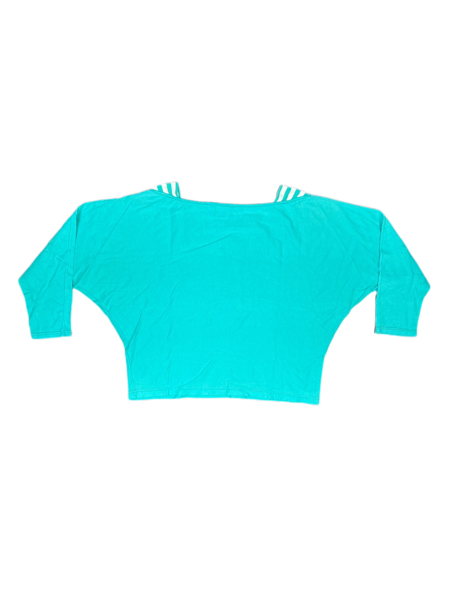 Vintage Benetton Long Sleeve Top Turquoise - S