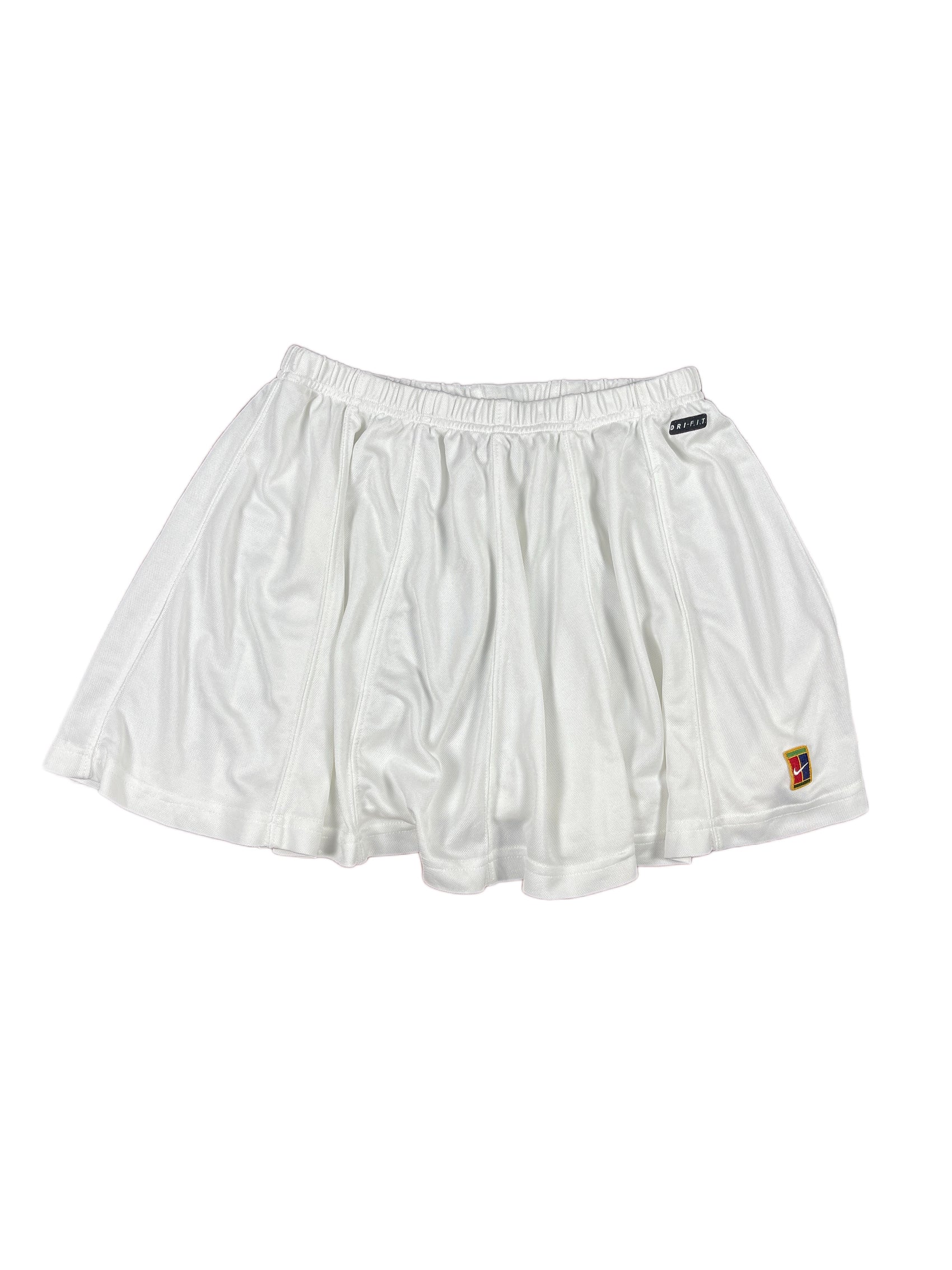 Vintage 90s Nike Tennis Sport Skirt White Challenge Court Made in USA - S