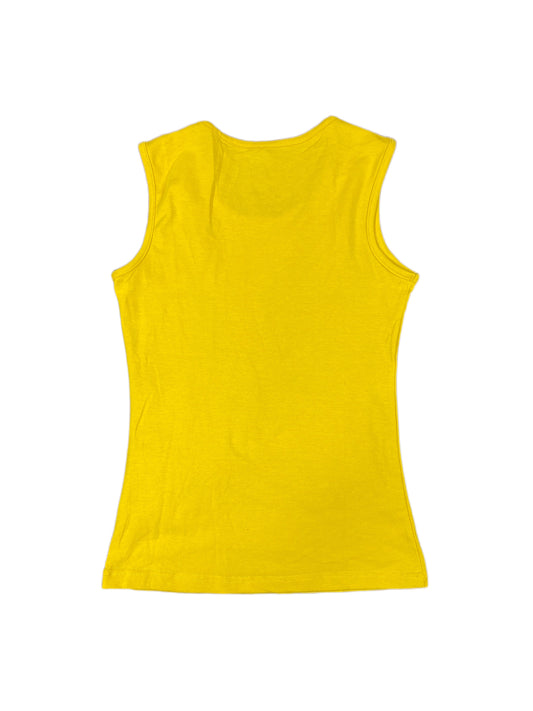 Y2k Sleeveless Top Yellow - M
